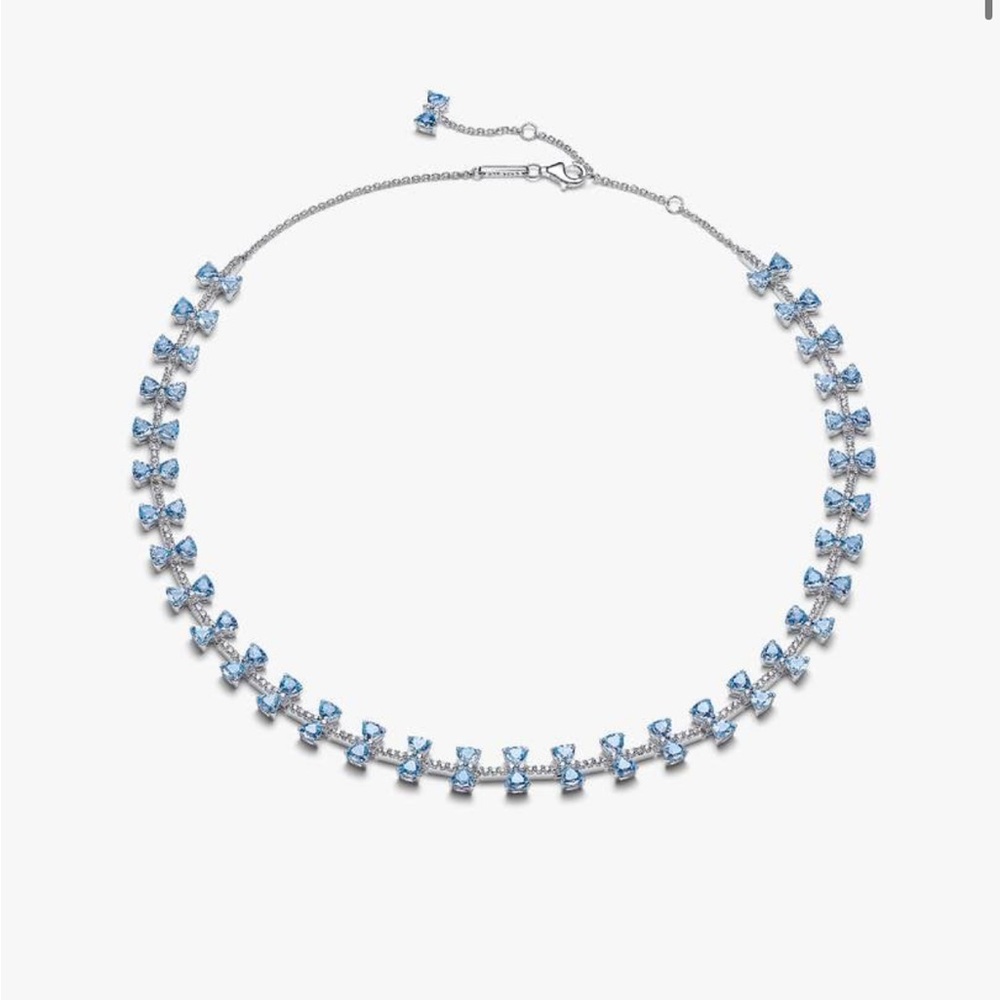 Pandora Bridgerton Blue Bow Necklace